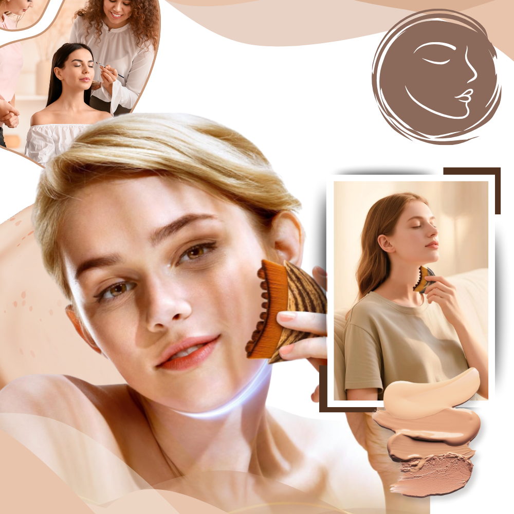 Ansiktsborste för lymfdränage - Ozerty