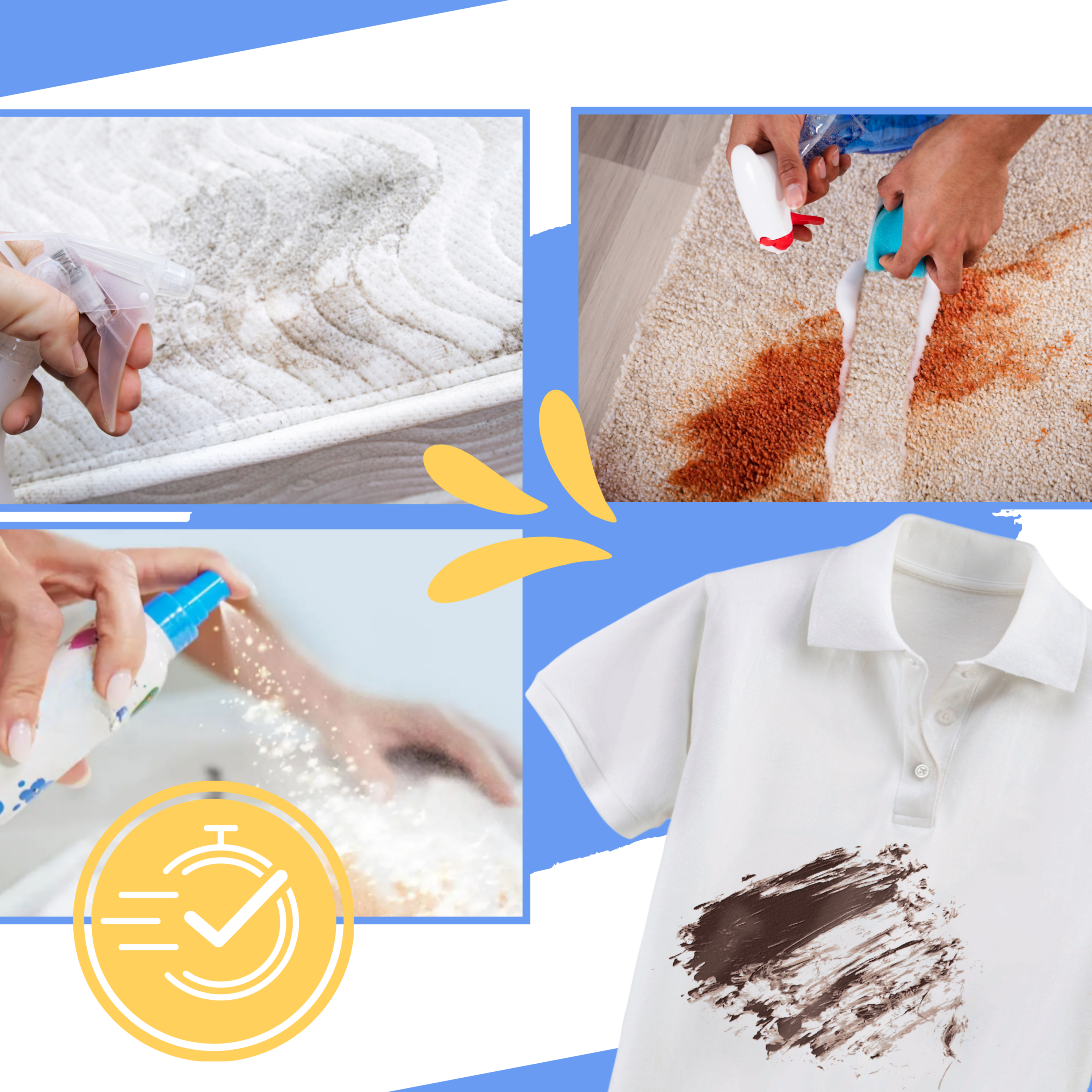 Magiskt torr fläckborttagningsspray - Ozerty
