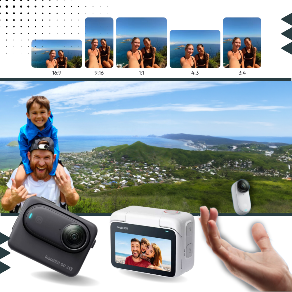 Magnetisk montering Insta 360 handsfree-kamera - Ozerty
