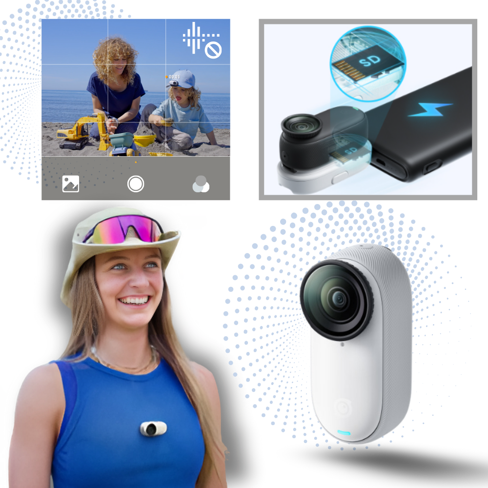 Magnetisk montering Insta 360 handsfree-kamera - Ozerty