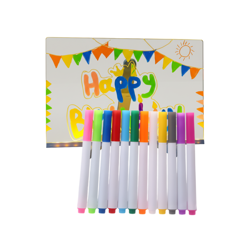 Fascinerande LED-anteckningstavla -30 x 20 cm - Ozerty