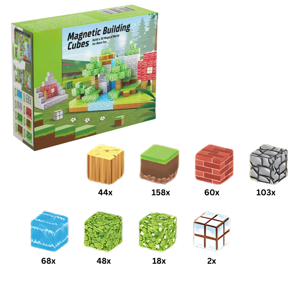 Lärorika Magnetiska Minecraft Block -501 bitar - Ozerty