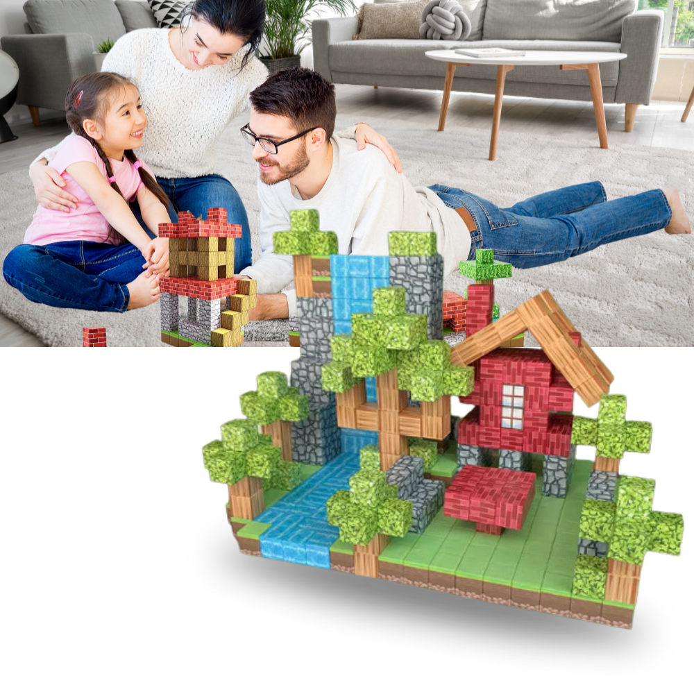 Lärorika Magnetiska Minecraft Block - Ozerty