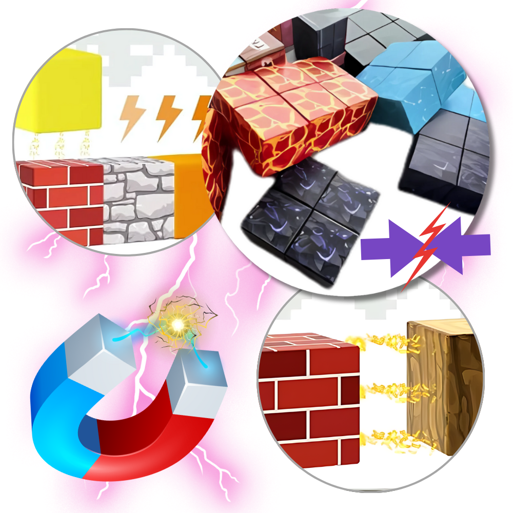 Lärorika Magnetiska Minecraft Block - Ozerty