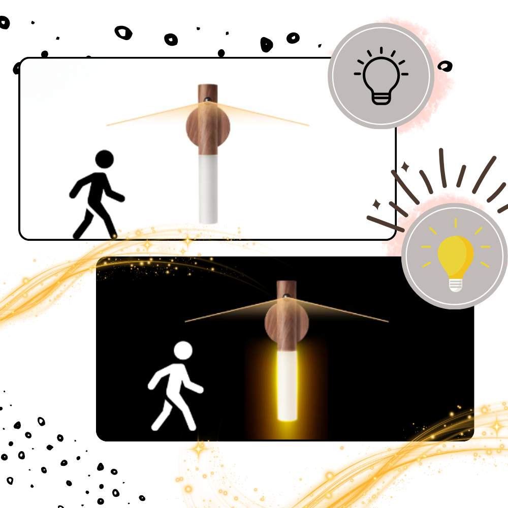Laddbar lampa med rörelsesensor - Ozerty