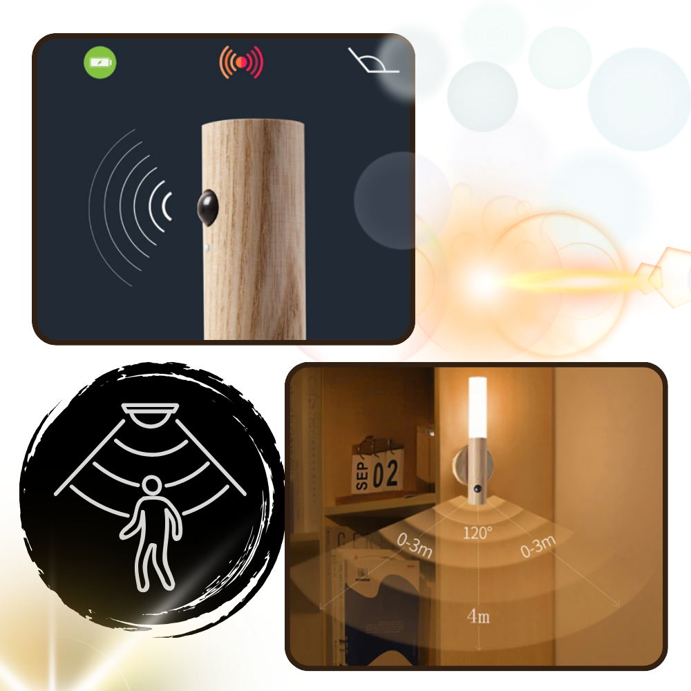 Laddbar lampa med rörelsesensor - Ozerty