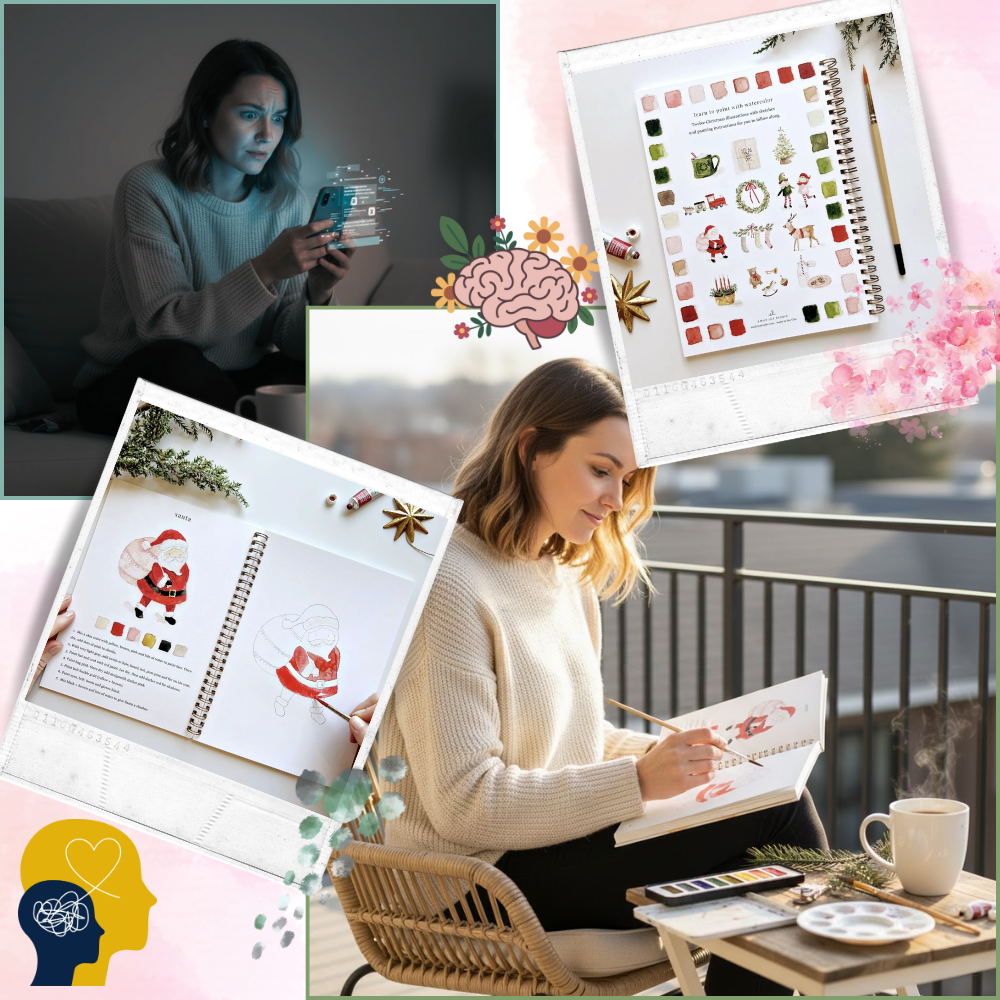 Vattenfärgsbok med flera teman - Ozerty