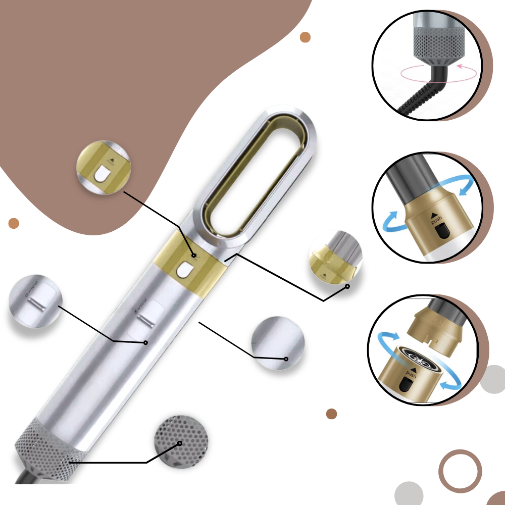 Multifunktionellt hårstylingsverktyg pro - Ozerty