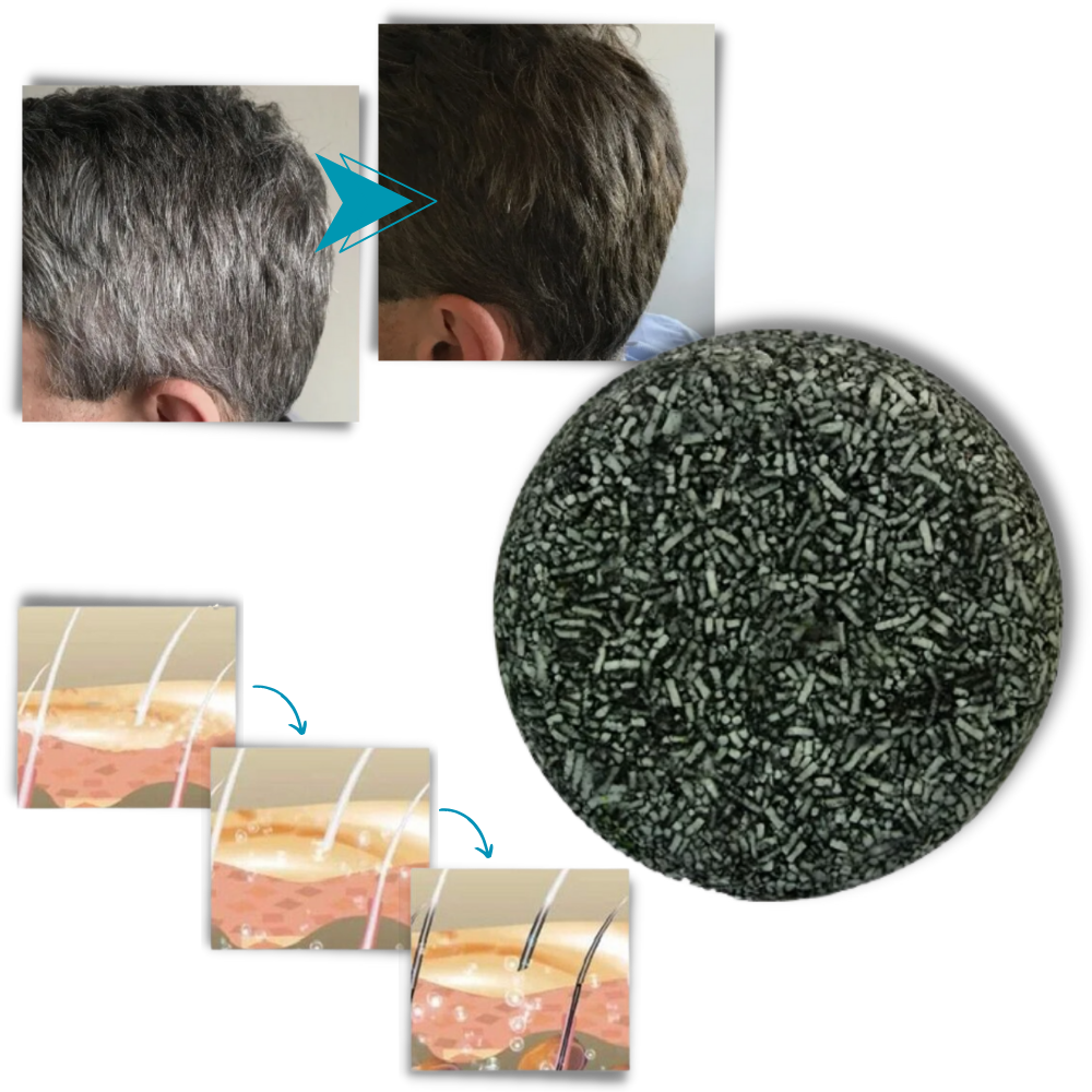 Naturligt schampotvål för att mörka hår - Ozerty