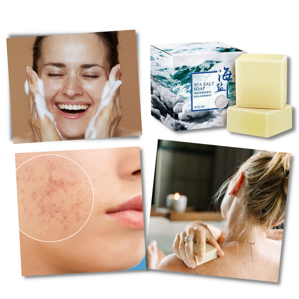 Tvål med naturligt havssalt mot akne - Ozerty