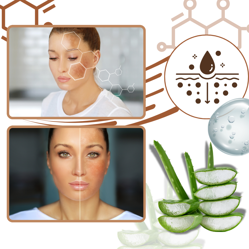 Fettfritt serum för ansiktet med melanin - Ozerty