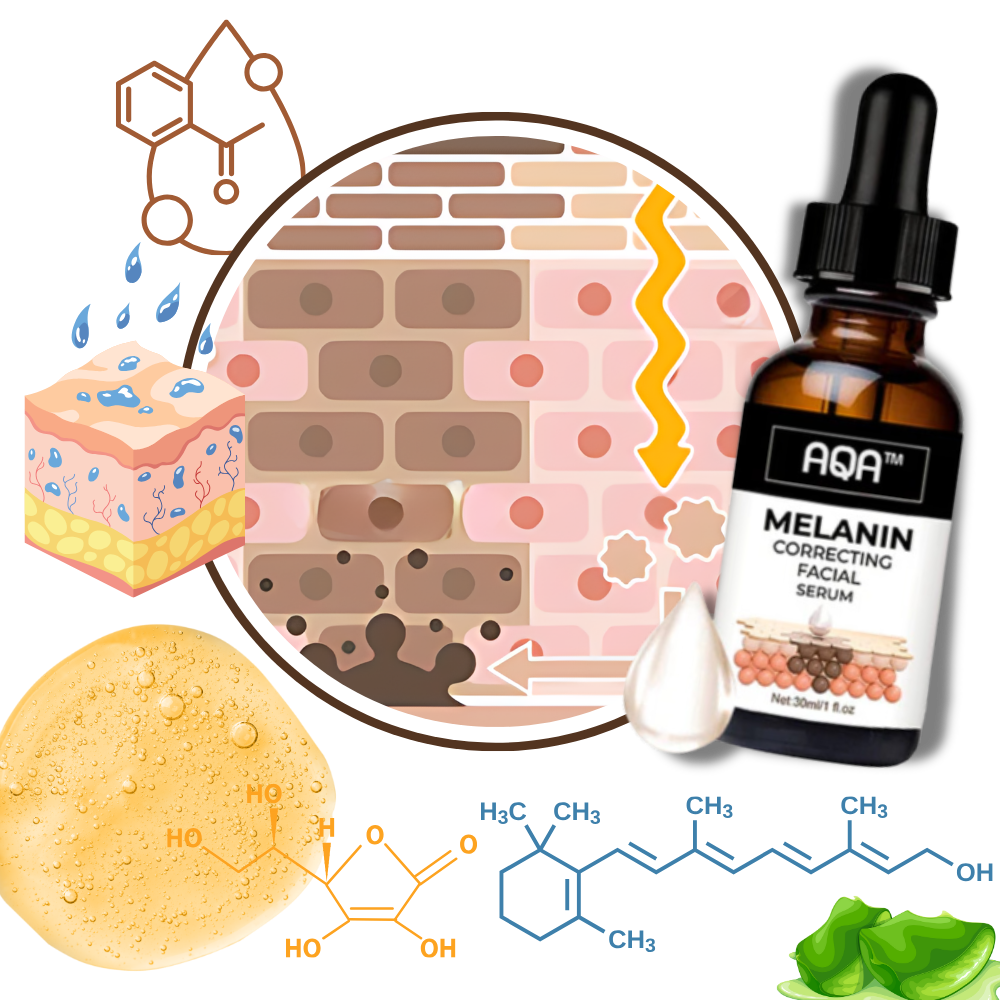 Fettfritt serum för ansiktet med melanin - Ozerty