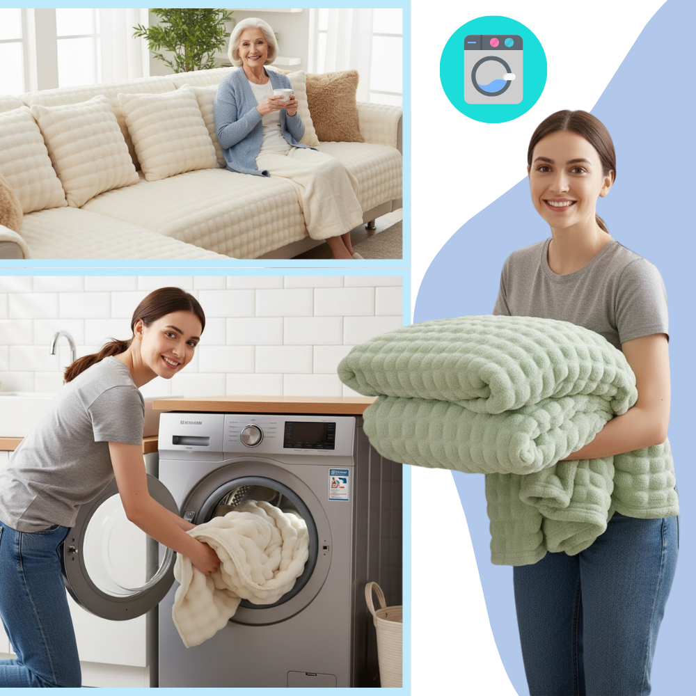 Halkfria, bekväma sofföverdrag i plysch - Ozerty