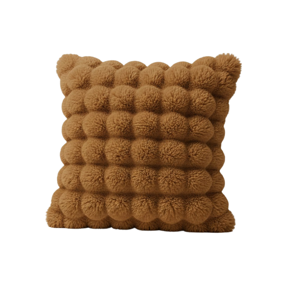 Halkfria, bekväma sofföverdrag i plysch -Kaffe - Ozerty