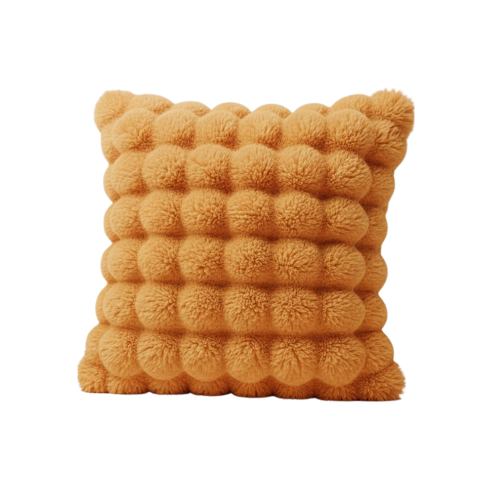 Halkfria, bekväma sofföverdrag i plysch -Orange - Ozerty