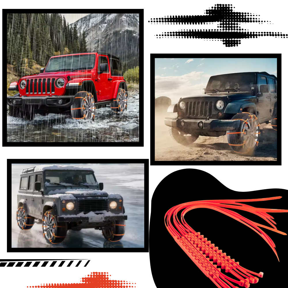 Snökedjor av nylon - Ozerty