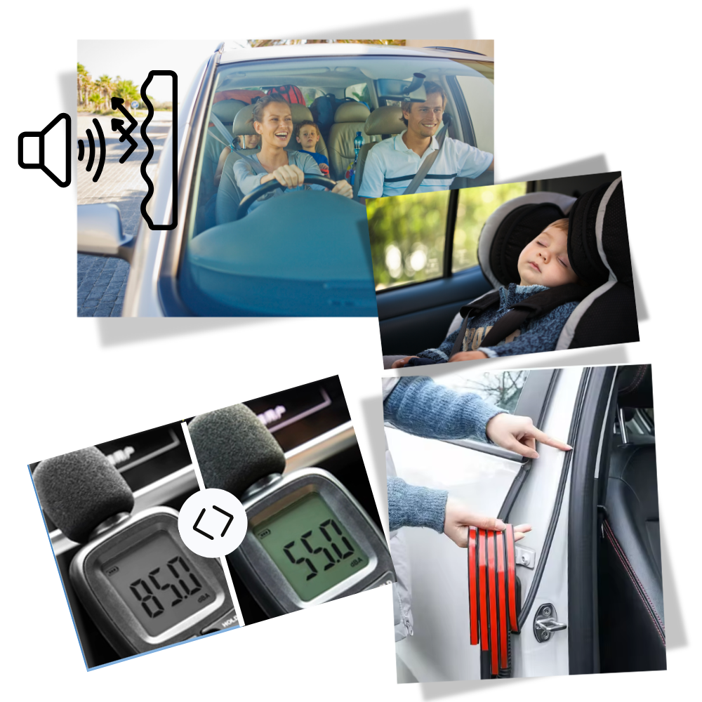 Perfect Seal ljudisolerande vädertätningslist för bilar - Ozerty