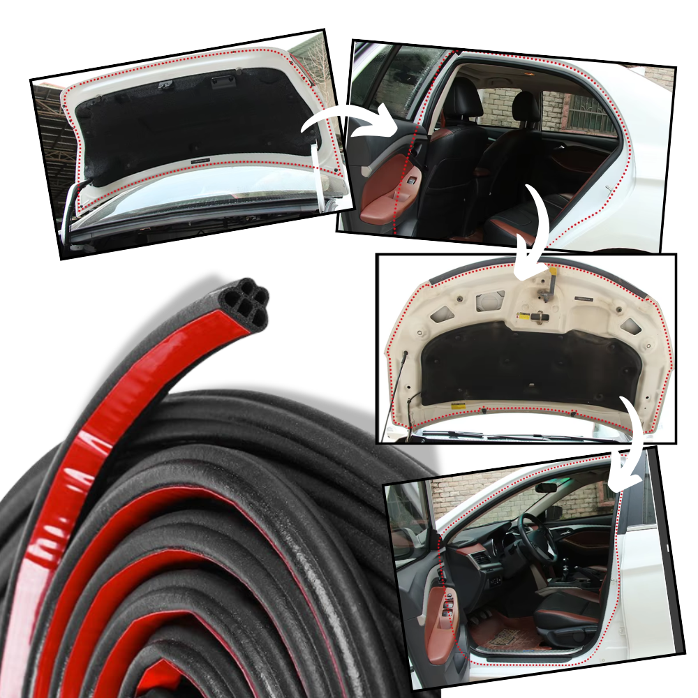 Perfect Seal ljudisolerande vädertätningslist för bilar - Ozerty