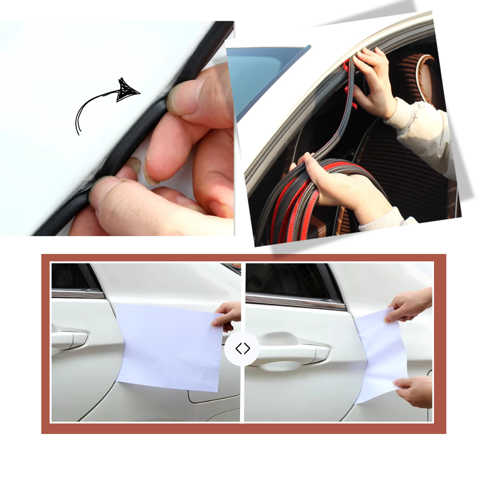 Perfect Seal ljudisolerande vädertätningslist för bilar - Ozerty