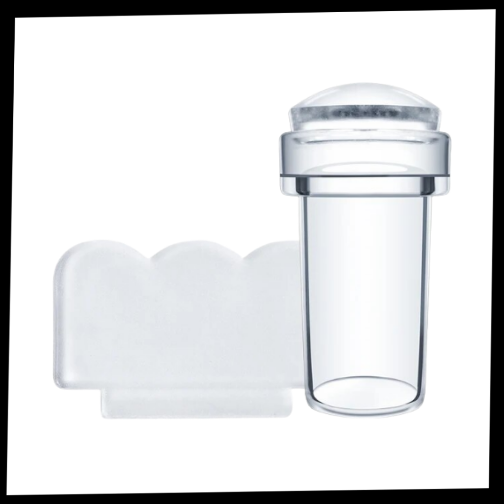 Genomskinlig stämpeldyna för naglar - Ozerty