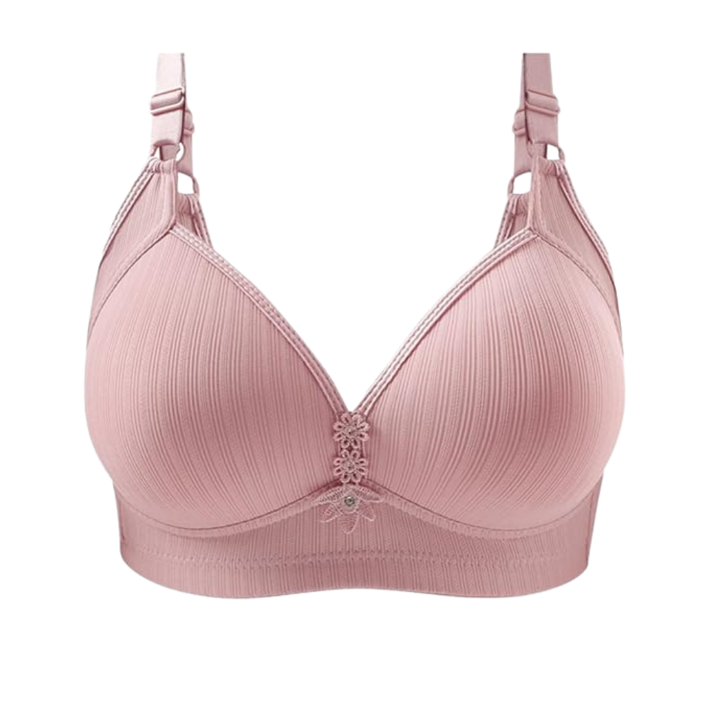 Plus Size Trådlös Push-Up BH -Rosa/SRosa/MRosa/LRosa/XLRosa/XXLRosa/3XLRosa/4XLRosa/5XL - Ozerty