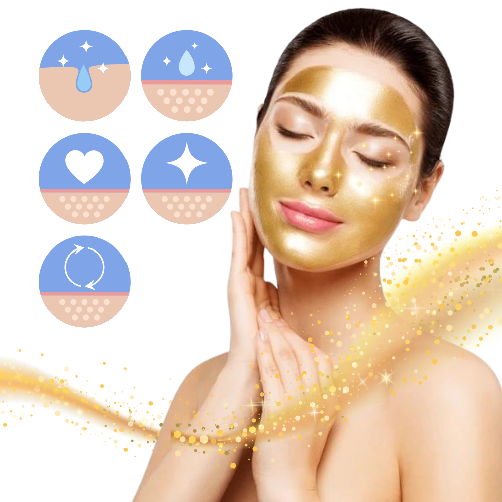 Guld peel off mask med porrengöring - Ozerty