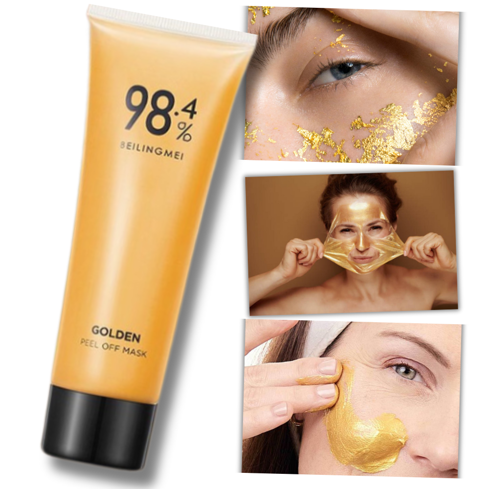 Guld peel off mask med porrengöring - Ozerty