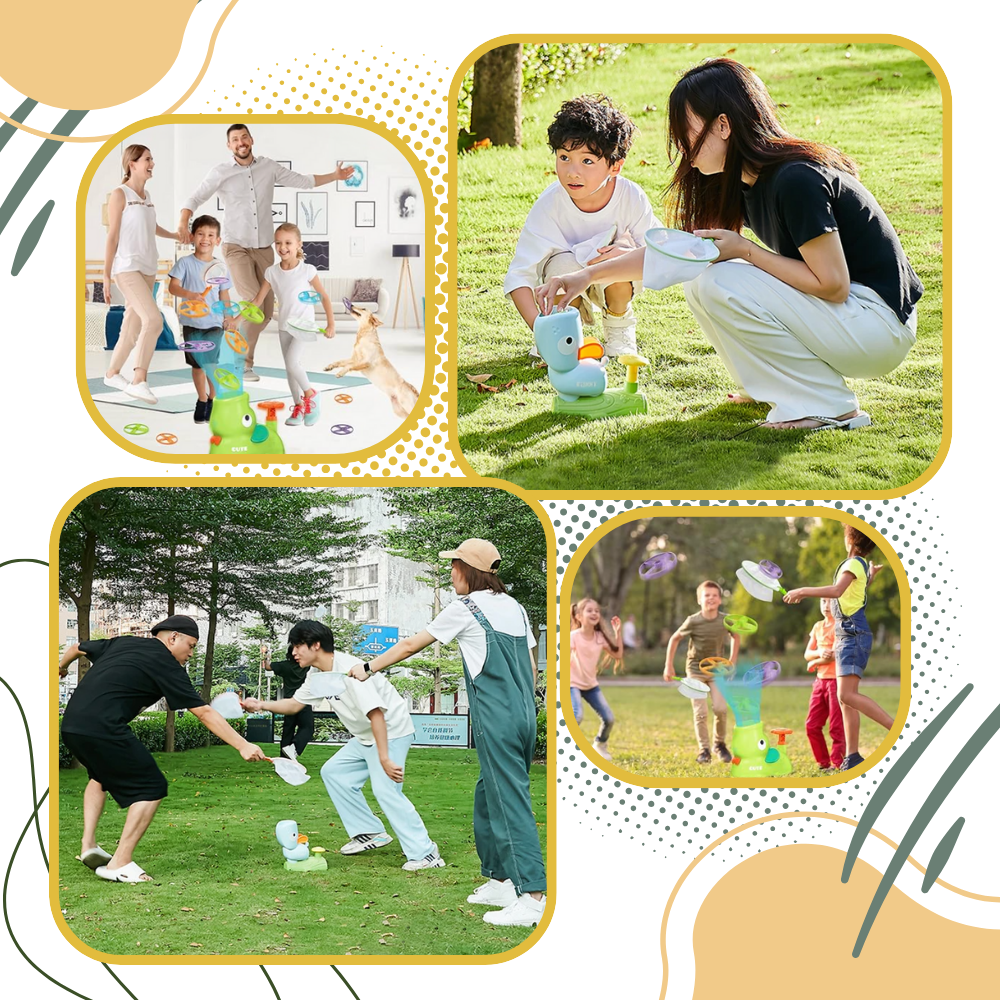 Bärbar Easy Lunch Flying Disk Toy - Ozerty