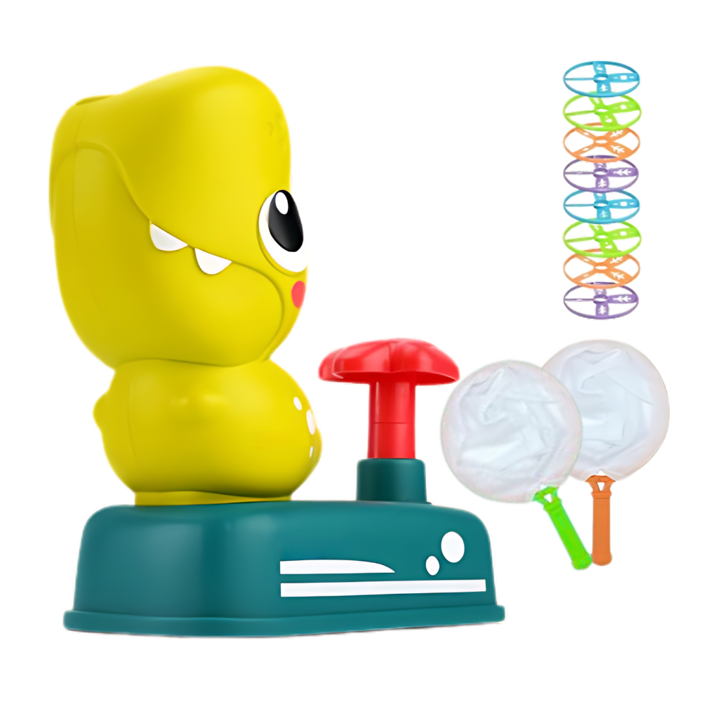 Bärbar Easy Lunch Flying Disk Toy -Dino grön - Ozerty