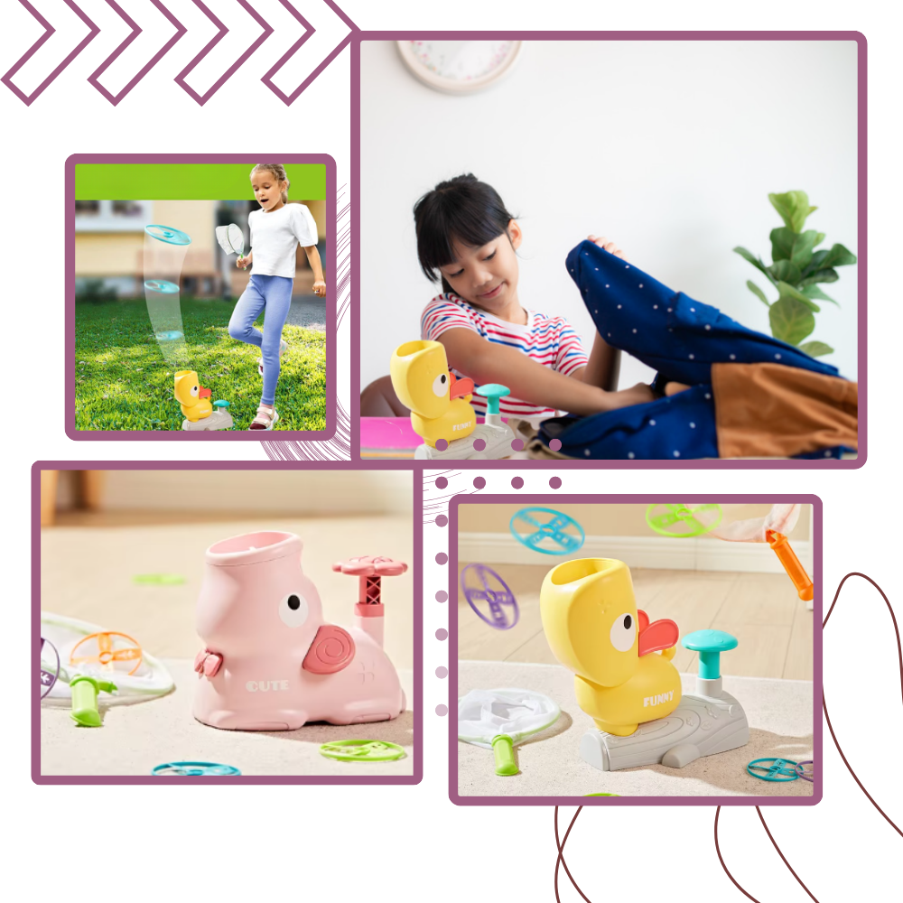 Bärbar Easy Lunch Flying Disk Toy - Ozerty