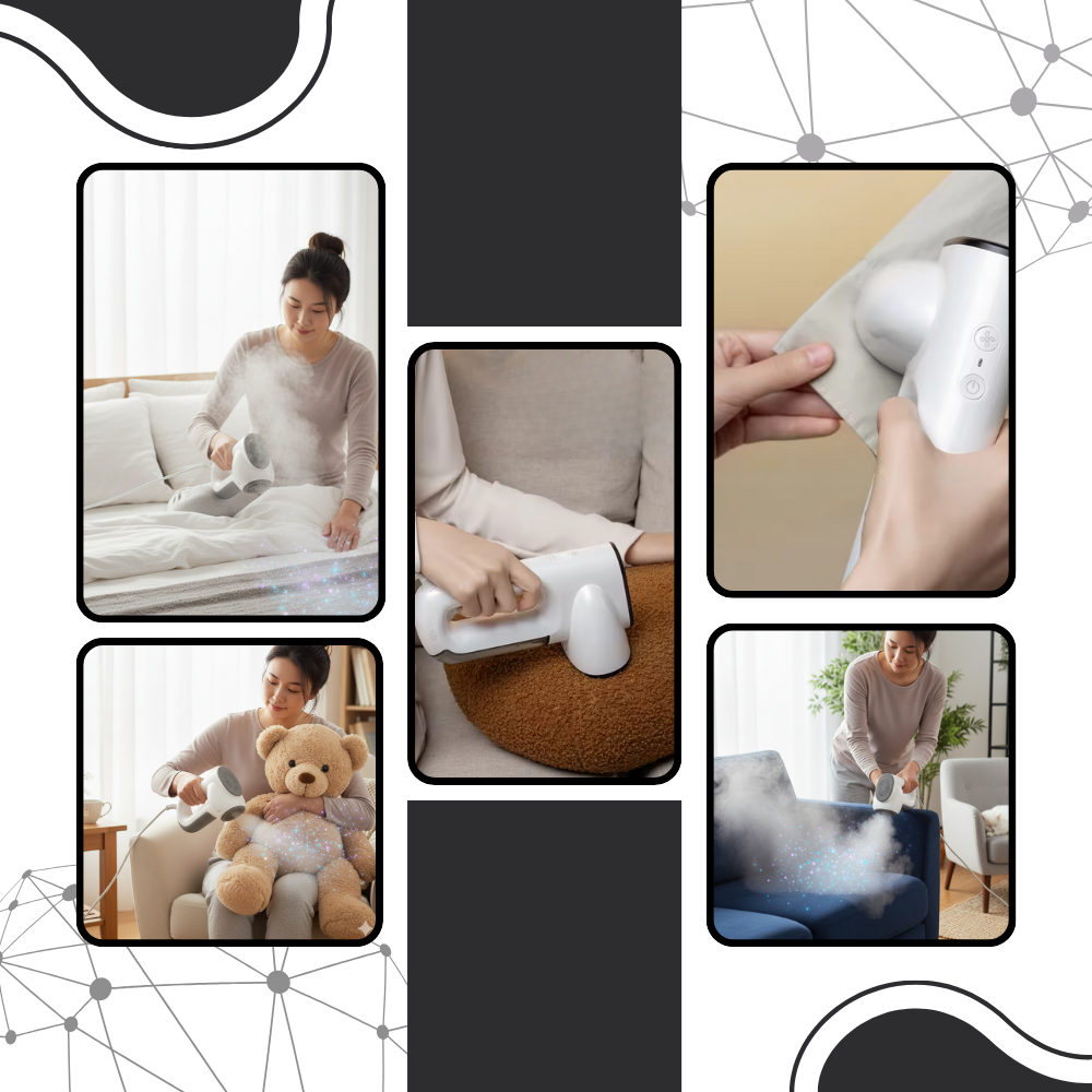 Bärbar kläddammsugare och steamer - Ozerty