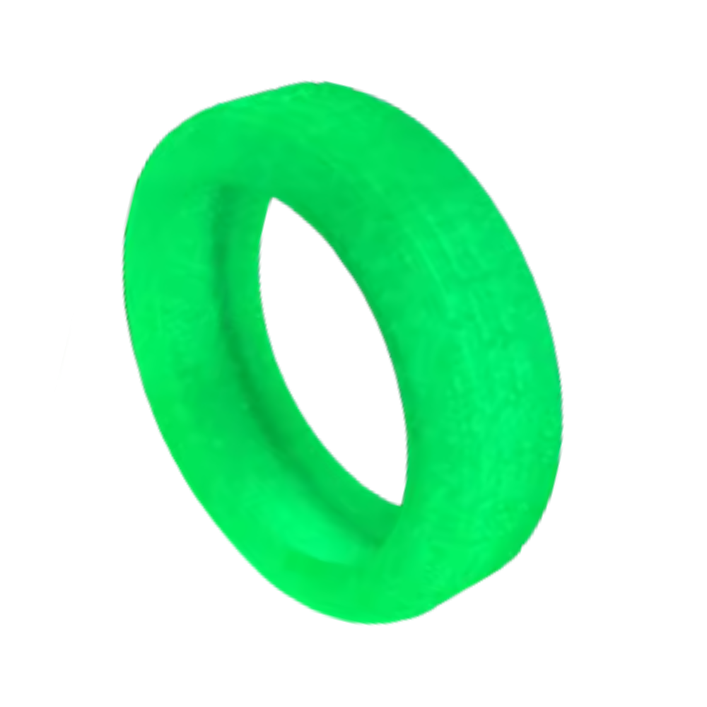 Hjulskydd av premiumsilikon -Neon grön - Ozerty