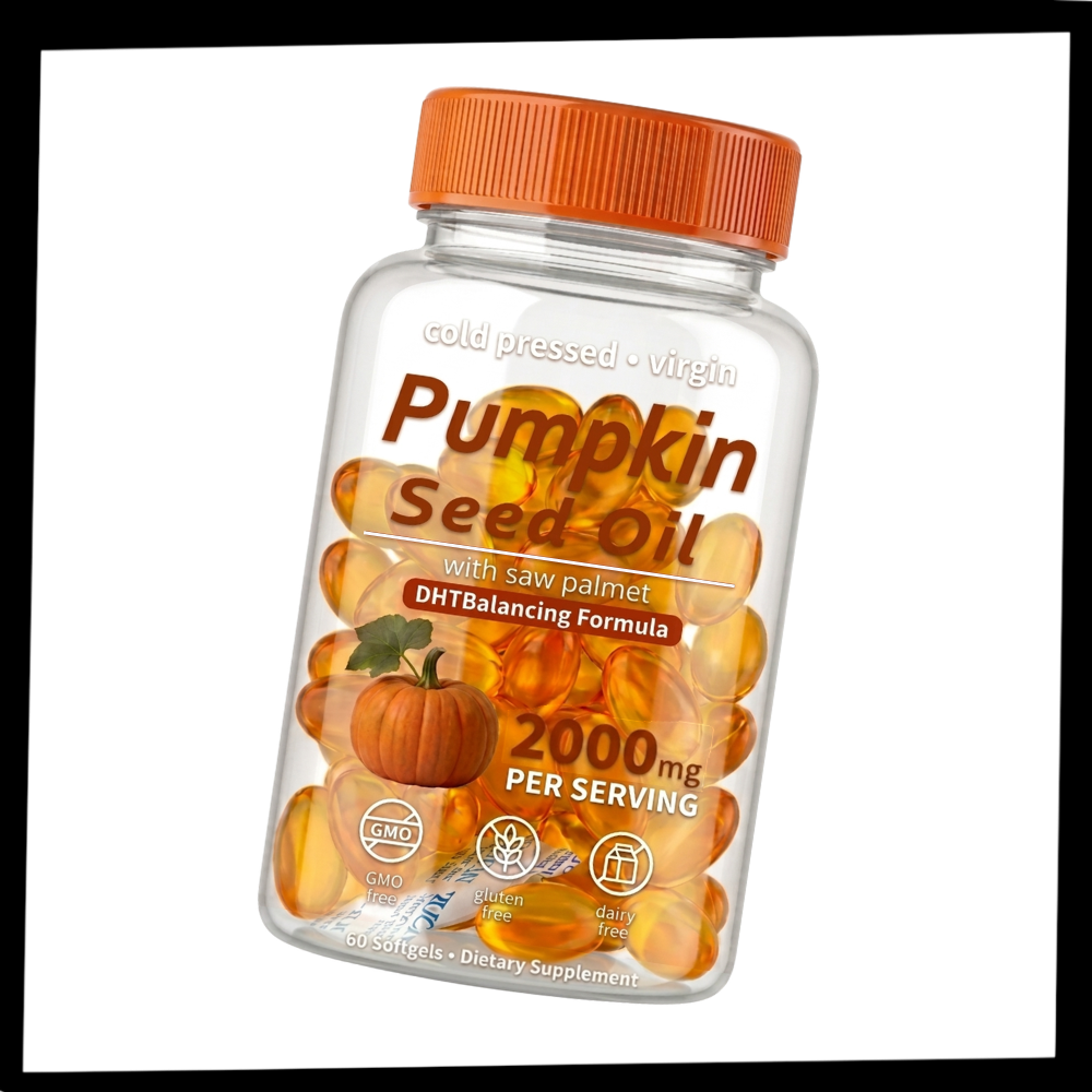Pumpafröolja mjuka gelekapslar