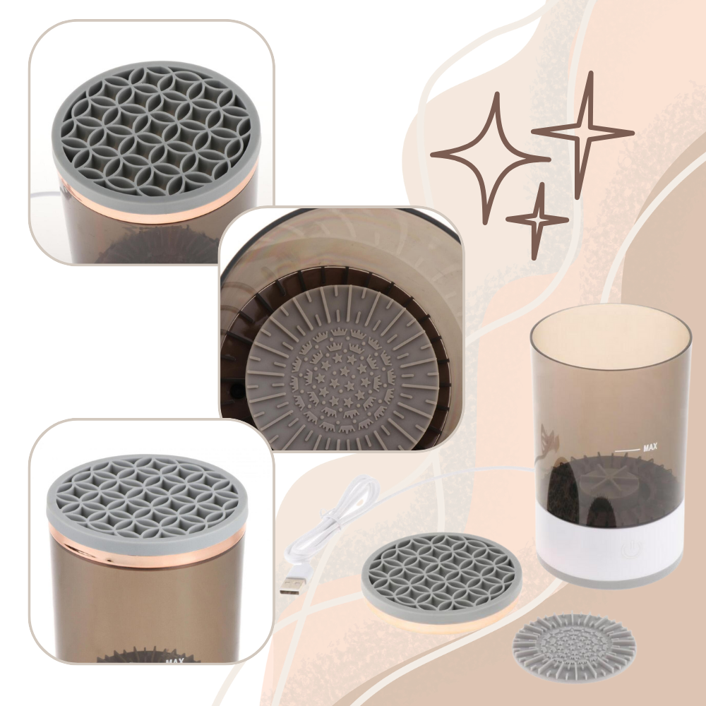 Snabb elektrisk rengörare för sminkborstar - Ozerty