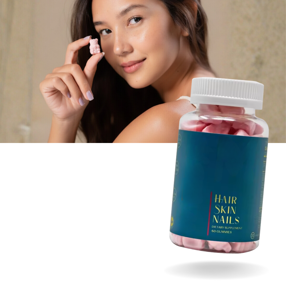 Hallon- och biotinvitaminer gummies - Ozerty