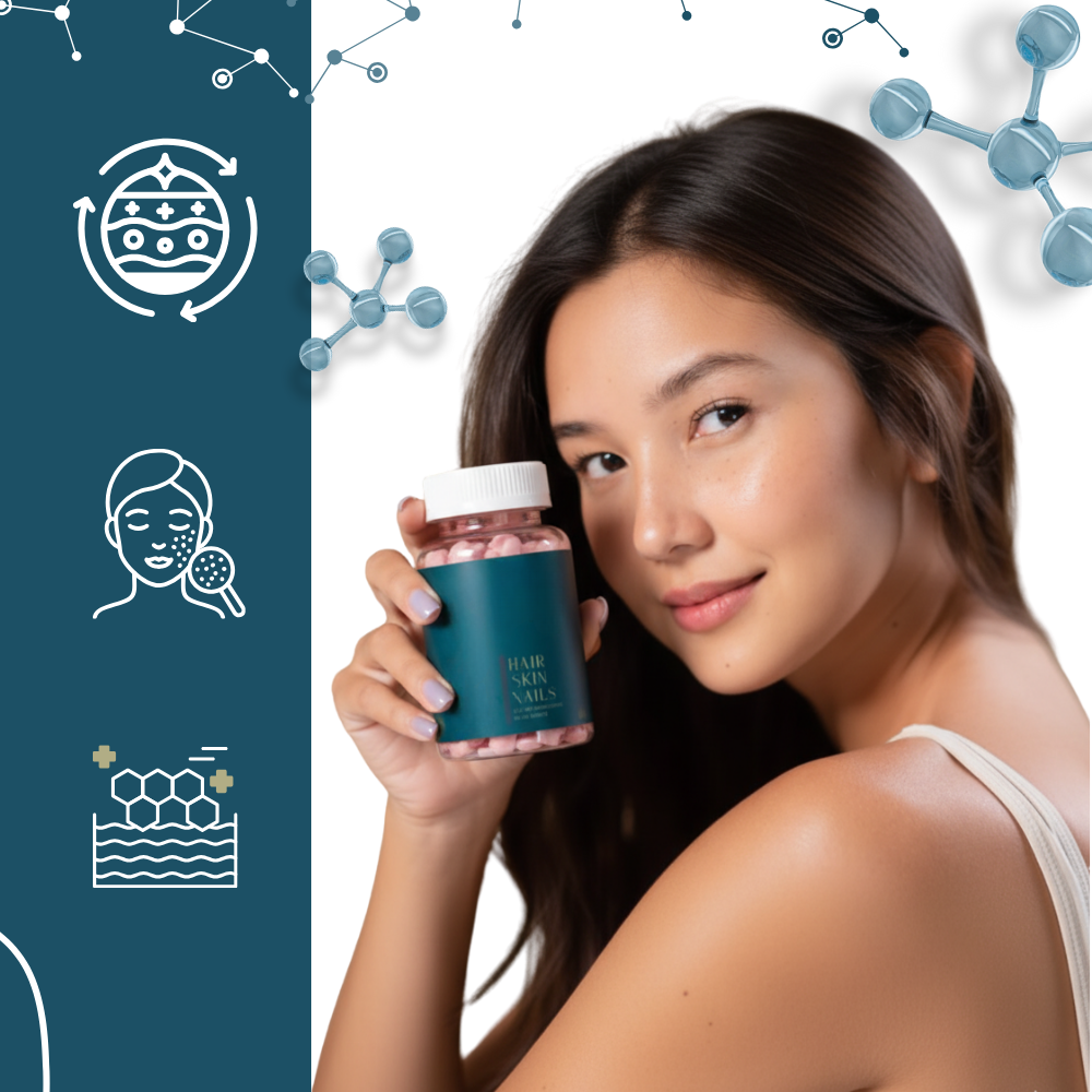 Hallon- och biotinvitaminer gummies - Ozerty