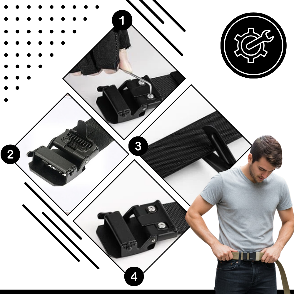 Nylonbälte med spärrspänne - Ozerty