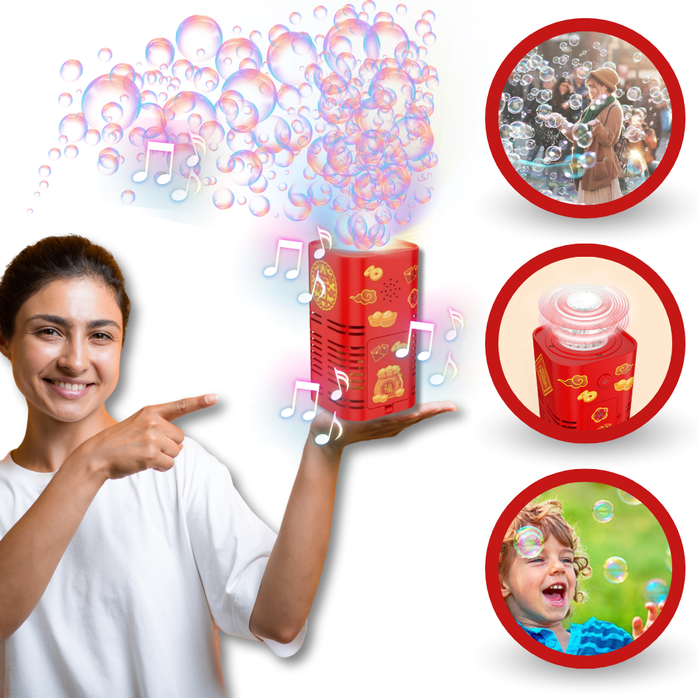 Bubbelmaskin med fyrverkeri - Ozerty