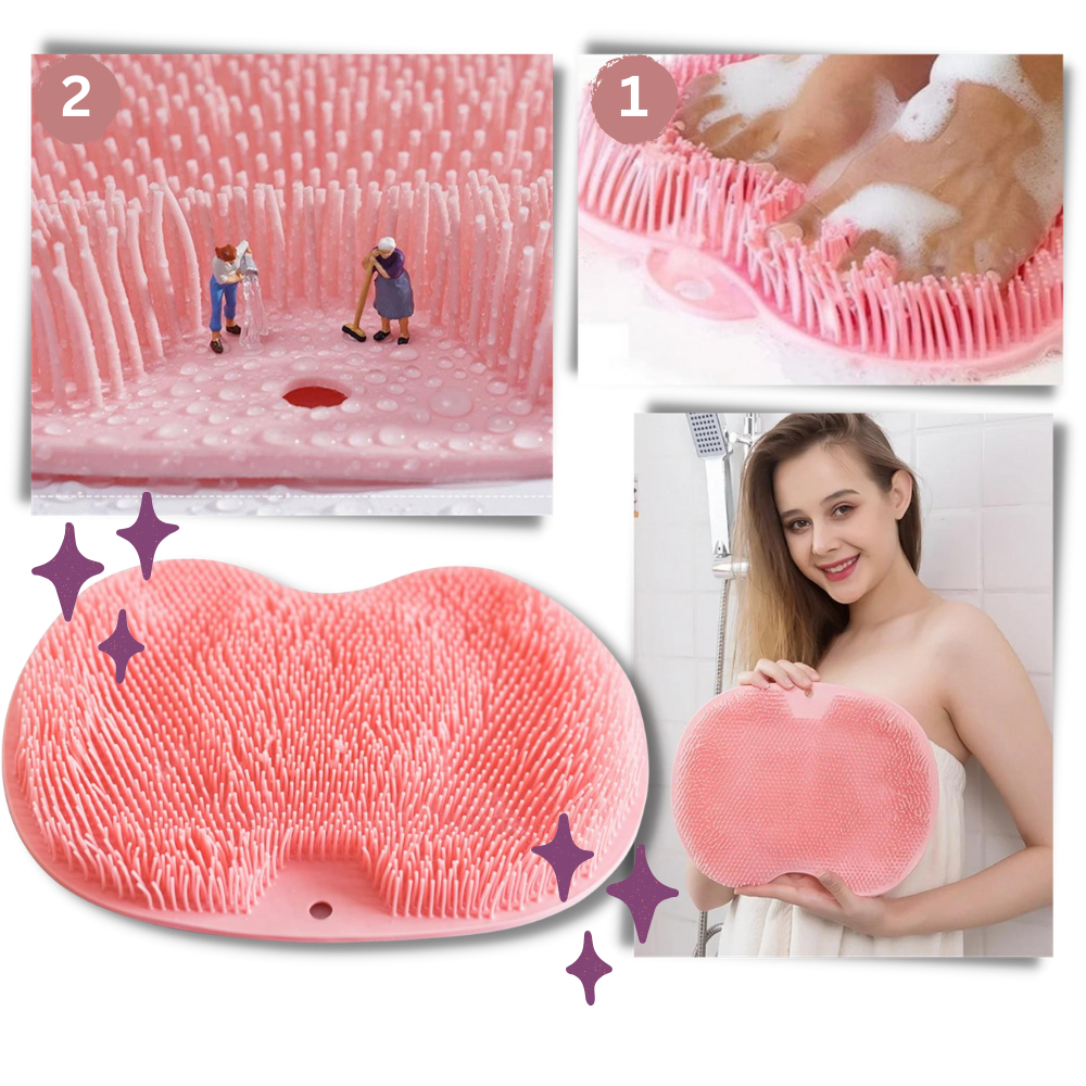 Avslappnande duschborste för rygg och fötter - Ozerty