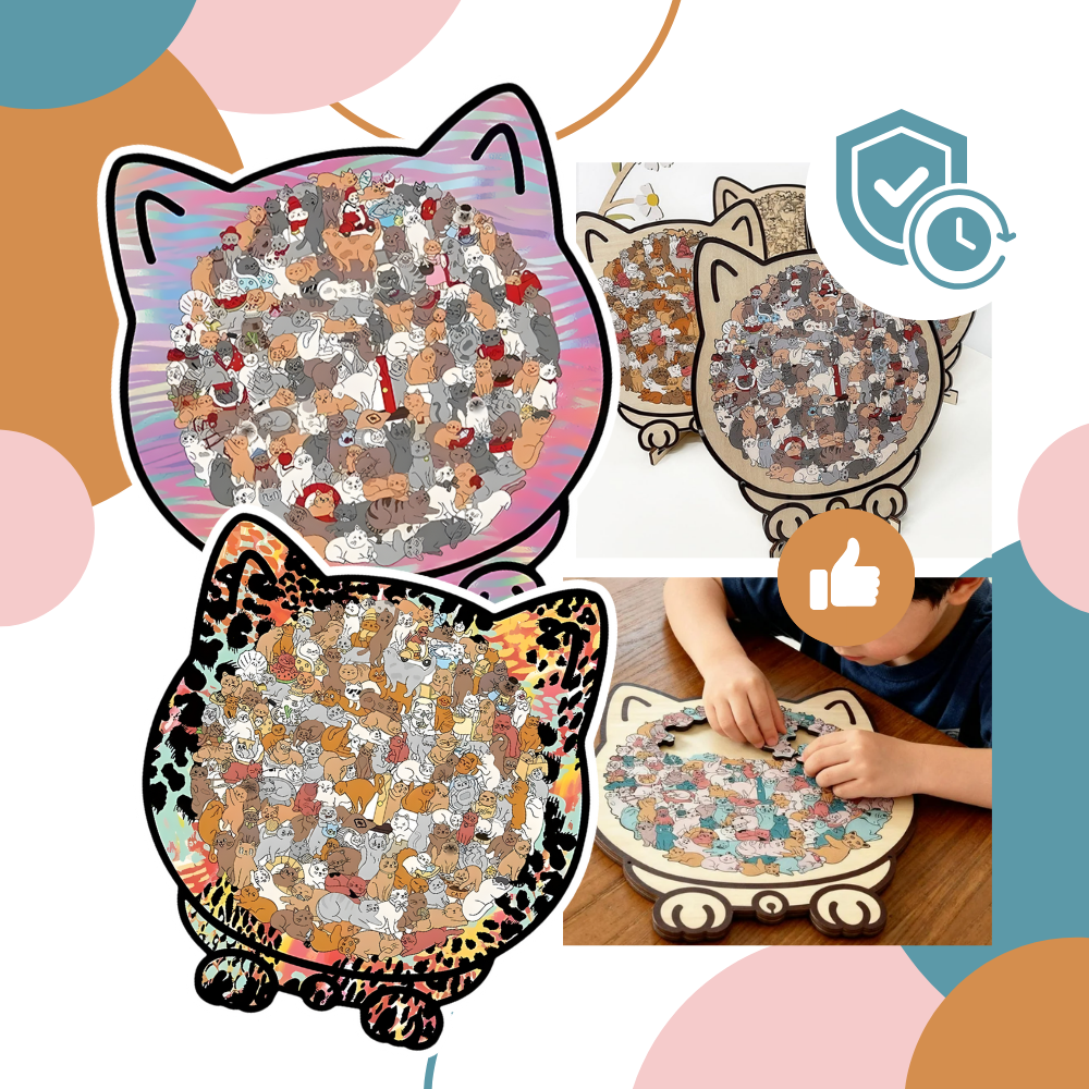 Avkopplande pussel med kattmotiv - Ozerty
