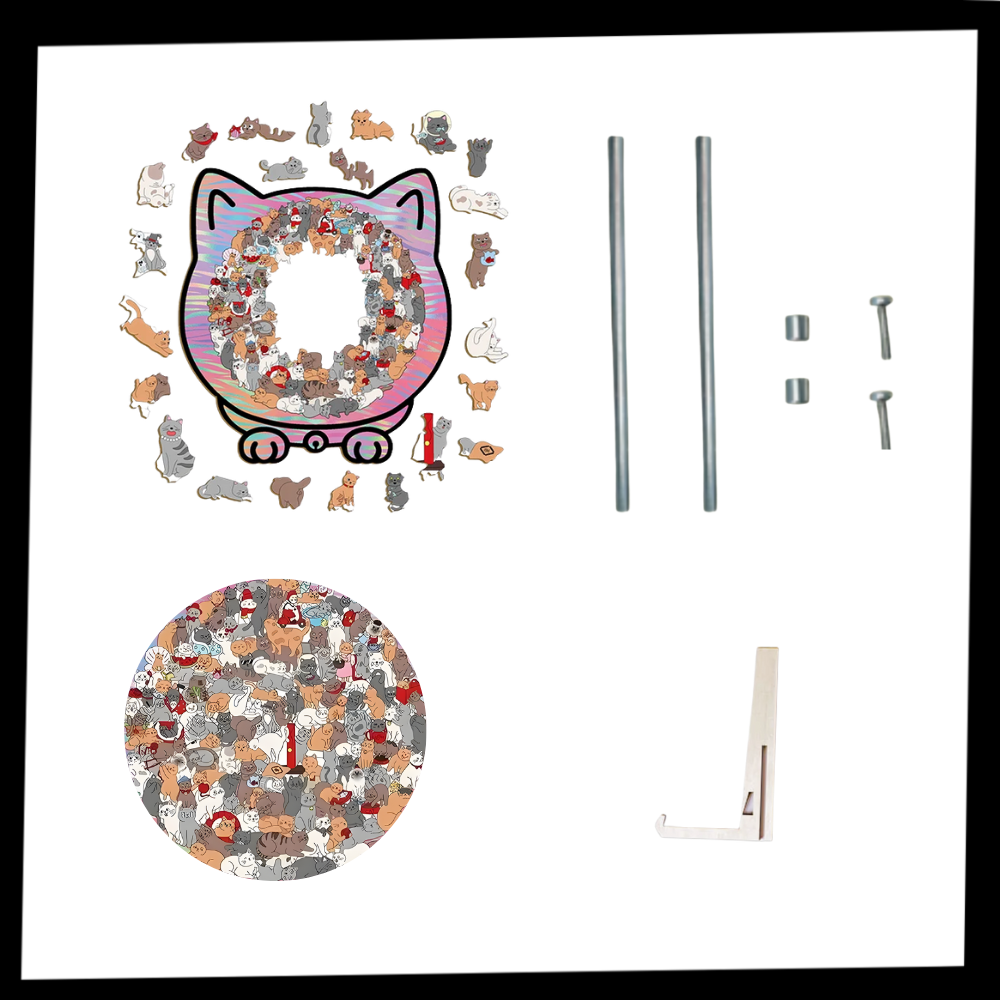 Avkopplande pussel med kattmotiv - Ozerty