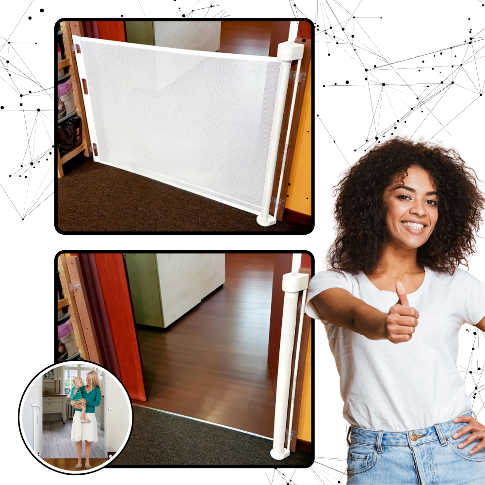 Utdragbar grind i nät för husdjur och barn - Ozerty