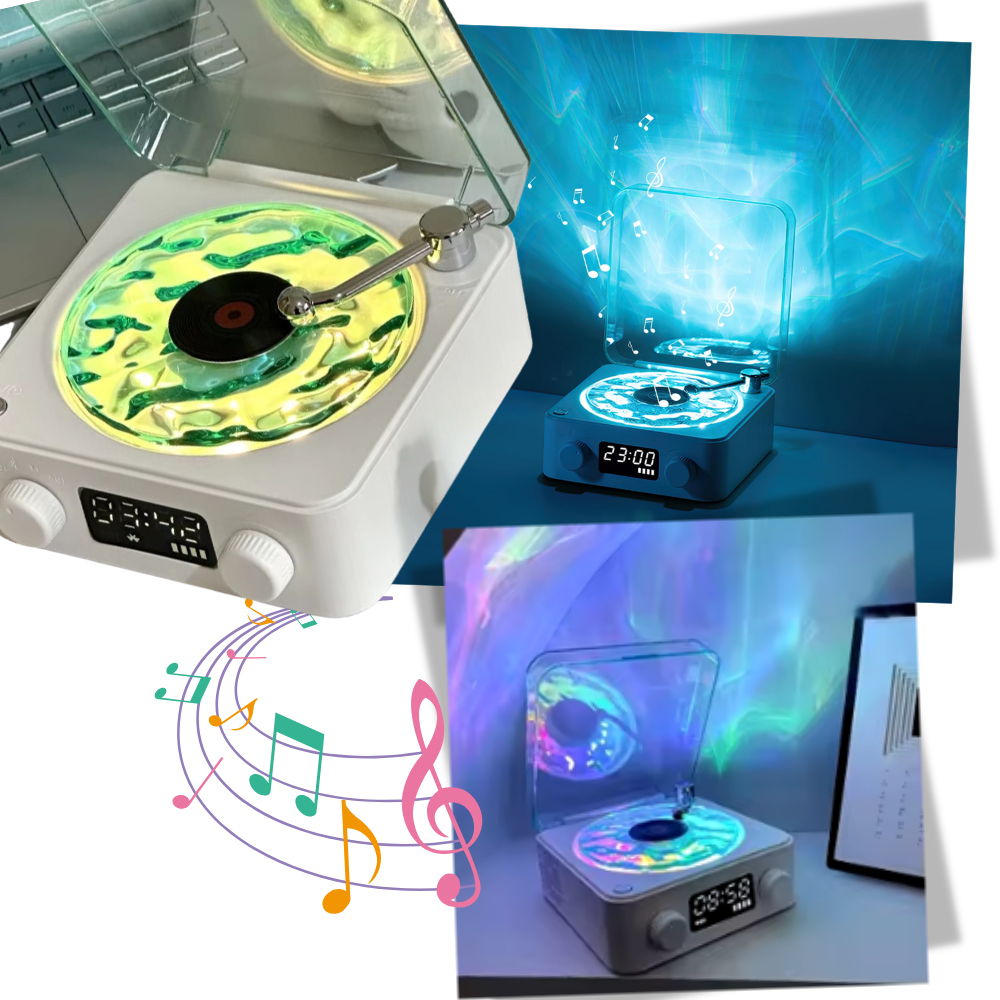 Waves vinylspelare i retrostil - Ozerty