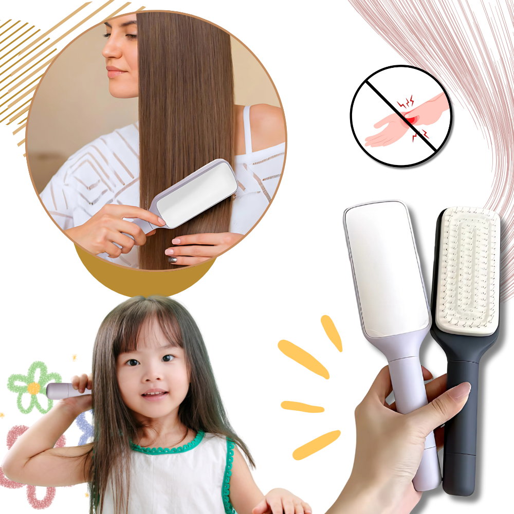 Skalpmasserande och Självrengörande hårborste - Ozerty