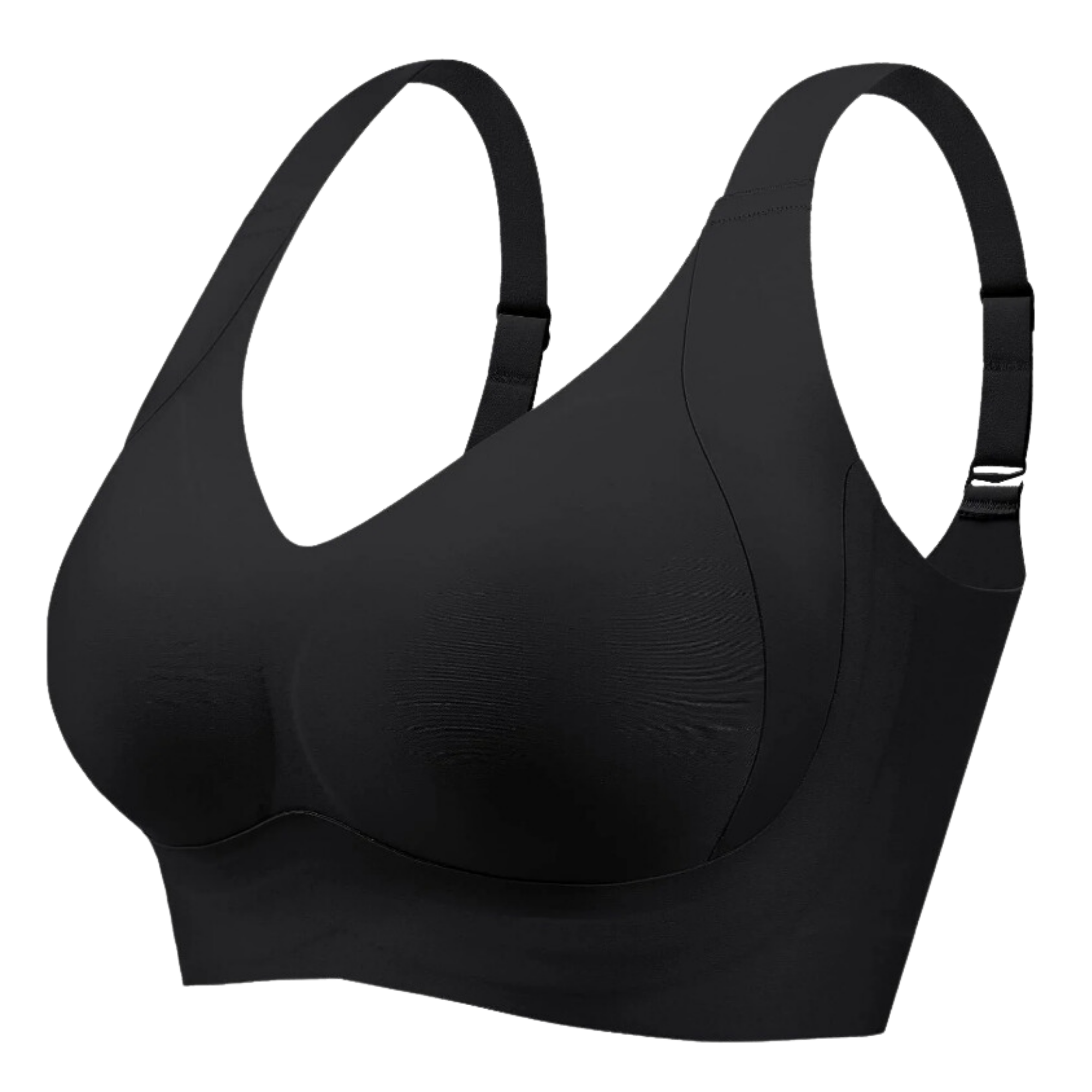 Sömlös, andningsbar shaper-bh -Svart/SSvart/MSvart/LSvart/XLSvart/XXLSvart/3XLSvart/4XLSvart/5XL - Ozerty