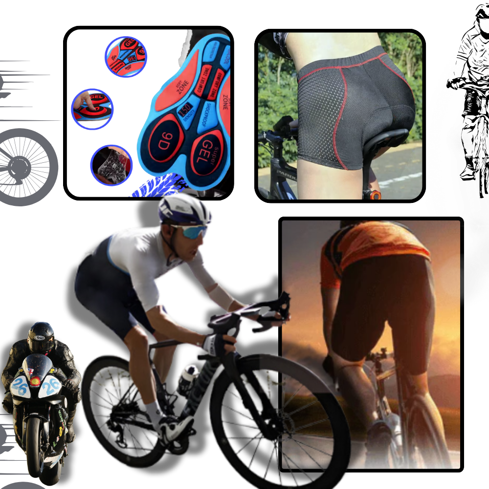 Sömlösa Vadderade Cykelshorts - Ozerty