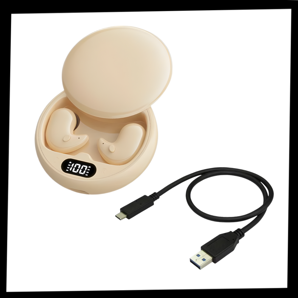 Svarta ergonomiska sömnhörlurar Snarkstopp - Ozerty