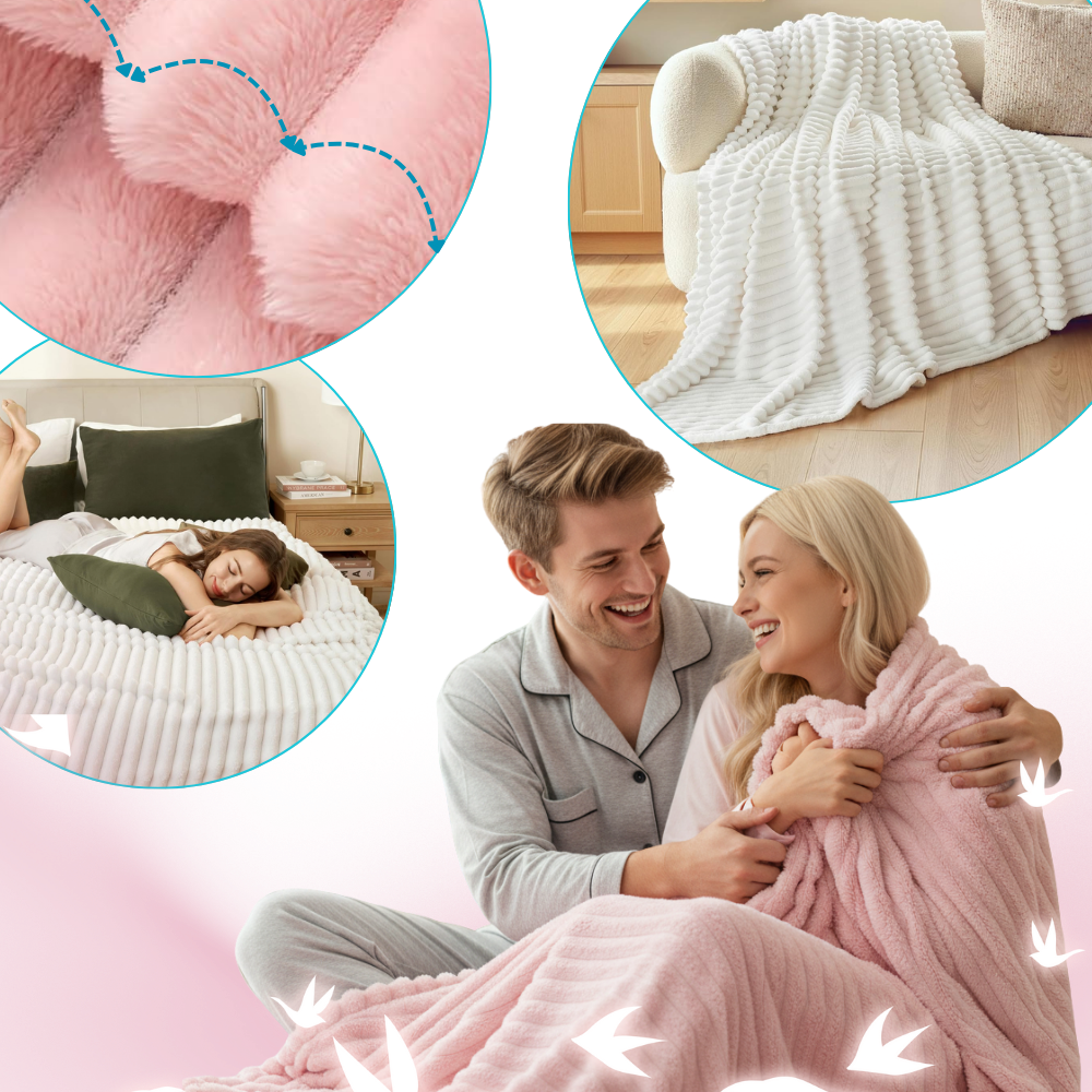 Mjuk och mysig flanellfilt - Ozerty