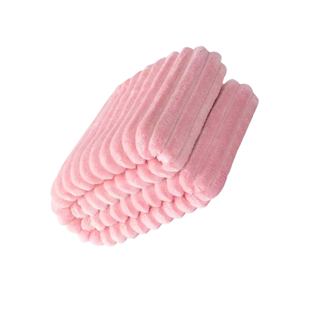 Mjuk och mysig flanellfilt -Rosa - Ozerty