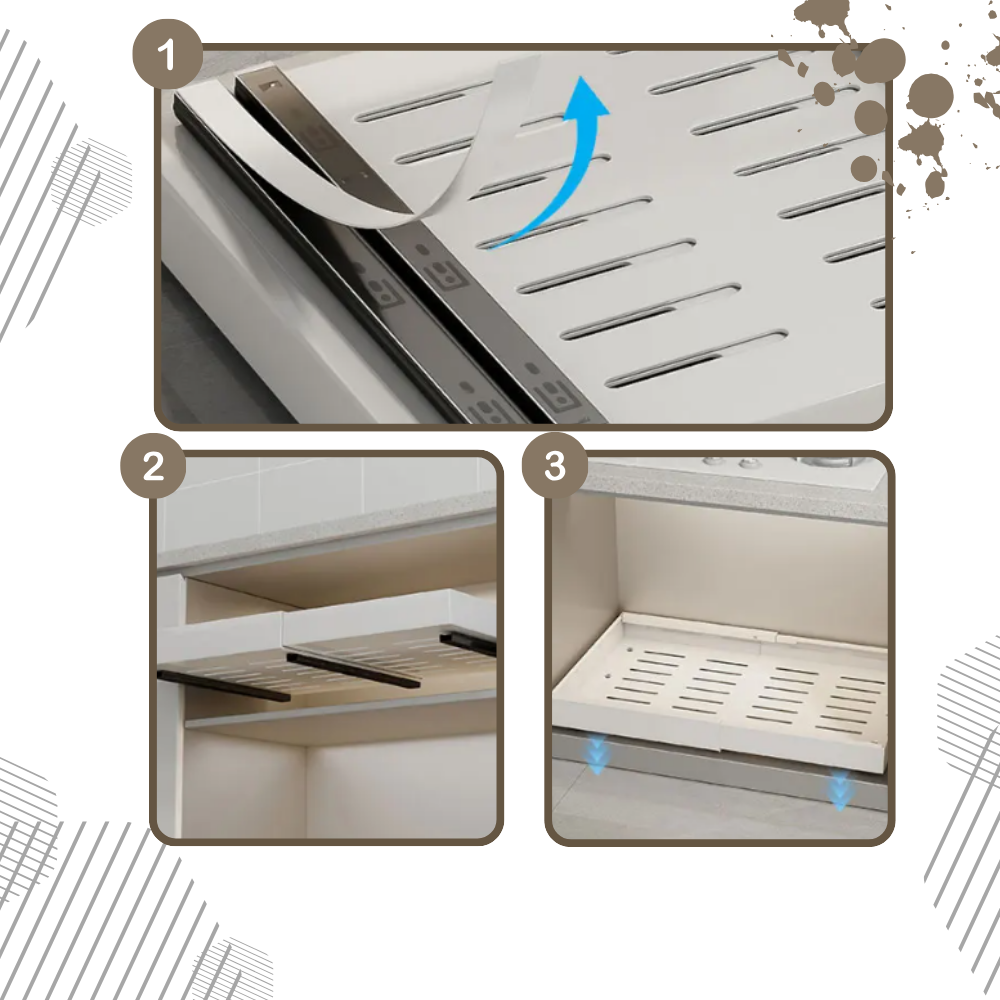 Utdragbar skåporganisatör - Ozerty